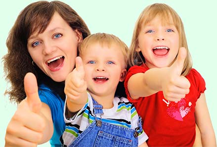smiling family