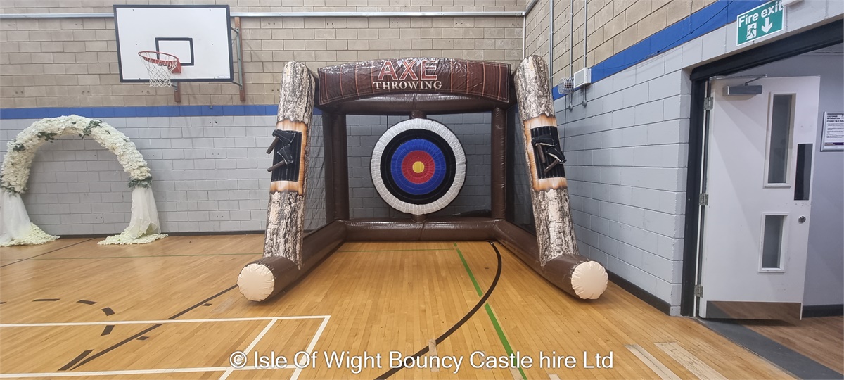 Inflatable Axe throwing Bouncy Castle Hire in Isle Of Wight