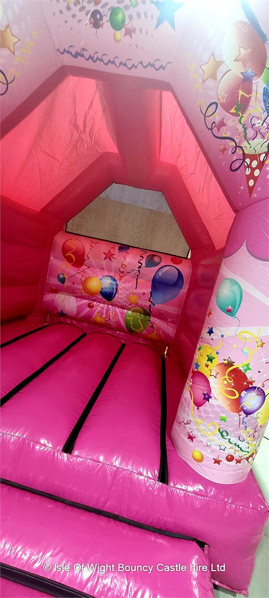 Pink slimline bouncy castle Bouncy Castle Hire in Isle Of Wight